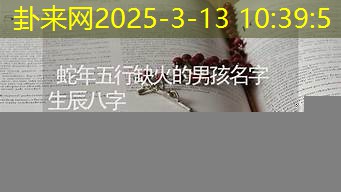 八字缺火的企业主 蛇年企业管理需关注哪些运势要点​